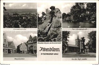 Ibbenbueren Klippen Marktplatz Kirche