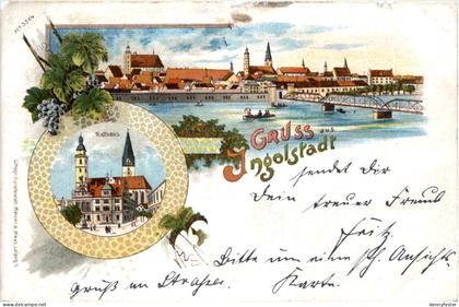 Gruss aus Ingolstadt - Litho
