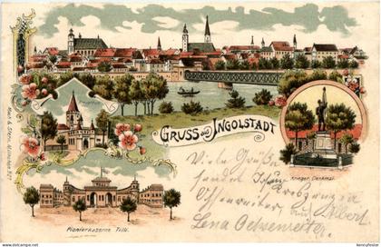 Gruss aus Ingolstadt - Litho
