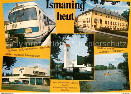 Ismaning Pfarrkirche Sankt Johann Baptist Schloss Rathaus Eisweiher