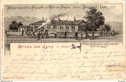 Gruss aus Isny - Künstler-AK Eugen Felle