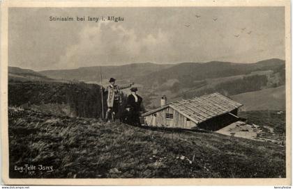 Stinisalm bei Isny - Künstler-AK Eugen Felle