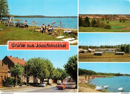 Joachimsthal Freibad am Grimmitzsee Thaelmann Strasse Panorama Feriendorf Grimmi