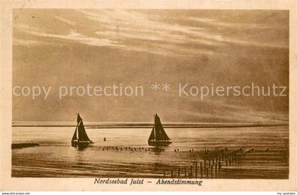 Juist Nordseebad Abendstimmung