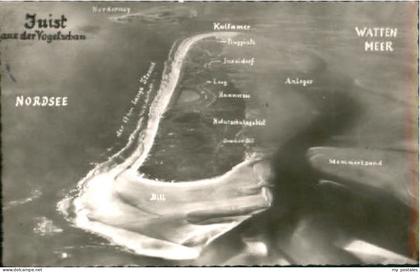 Juist Nordseebad Juist Fliegeraufnahme x 1958
