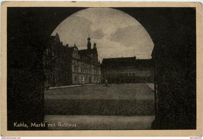 Kahla - Markt mit Rathaus