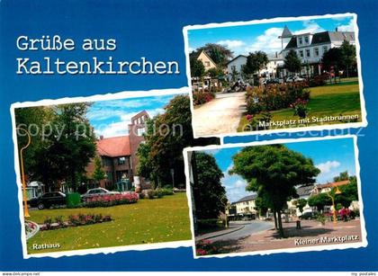 Kaltenkirchen Holstein Rathaus Marktplatz mit Stadtbrunnen Kleiner Marktplatz