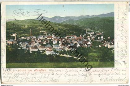 Gruss aus Kandern - Verlag Friedrich Müller Kandern - gel. 1902