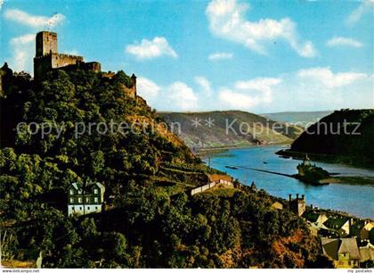 Kaub Burg Gutenfels und Burg Pfalz