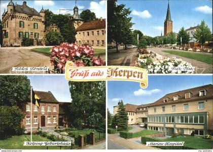 Kerpen  Rheinland Schloss Loersfeld Stifts Platz Kolping Geburtshaus Mariens Spi