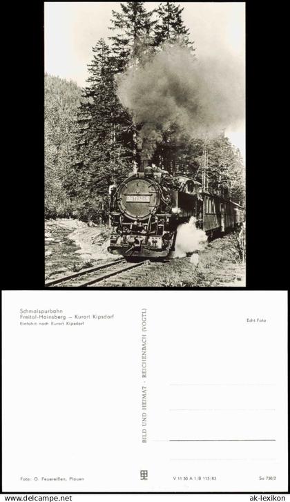 Kipsdorf-Altenberg (Erzgebirge) Schmalspurbahn Freital-Hainsberg Kipsdorf 1983