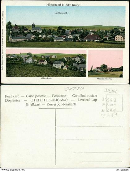 Ansichtskarte Edle Krone-Klingenberg (Sachsen) 3 Bild: Stadtansichten 1911
