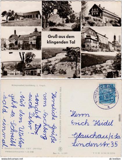 Klingenthal Klingenthal Aschberg Mehrbild  Foto Ansichtskarte Erzgebirge 1958