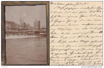 Allemagne - Köln Koeln - Carte-Photo - Bâteau Vapeur "Koeln" - Postmarked 1906 Mönchengladbach München Gladbach