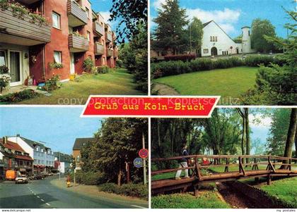 Brueck Koeln Teilansichten Hauptstrasse Park Holzbruecke