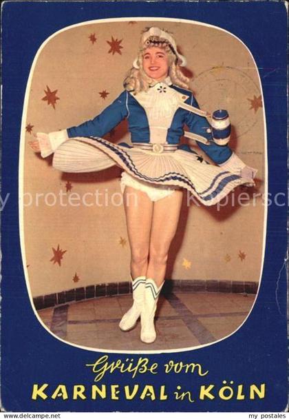 Koeln Rhein Karneval Mariechen der Blauen Funken