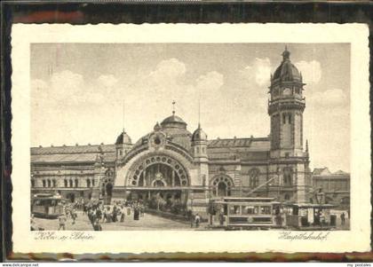 Koeln Rhein Koeln Bahnhof x 1928