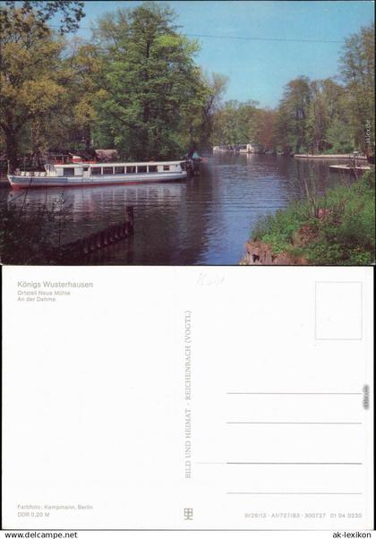 Königs Wusterhausen Ortsteil: Neue Mühle - an der Dahme, Fährschiff 1983