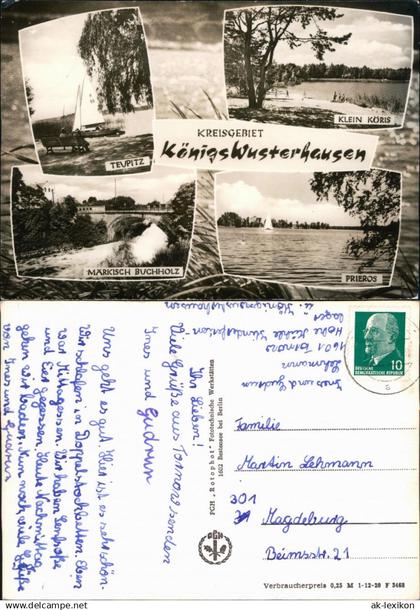 Königs Wusterhausen Teupitz, Klein Körbis, Märkisch Buchholz, Prieros 1968