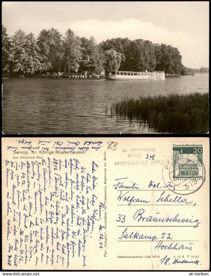 Senzig-Königs Wusterhausen Umland-Ansicht Schiffsanlegestelle Krimnick-See 1969