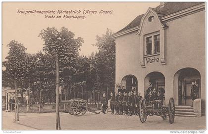 AK Truppenübungsplatz Königsbrück Militär Neues Lager Haupteingang Wache