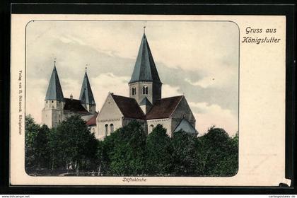 AK Königslutter, Blick auf die Stiftskirche
