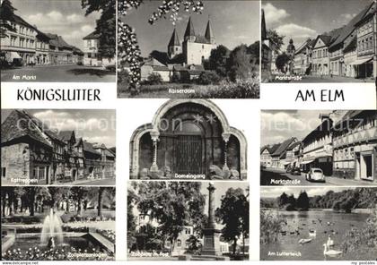 Koenigslutter Elm Marktstrasse Lutterteich Kaiserdom Zollplatzanlagen