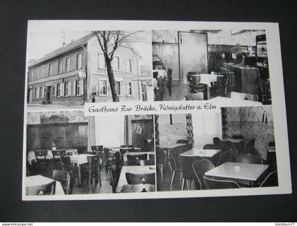 KÖNIGSLUTTER , Gasthof , seltene   Ansichtskarte um 1965