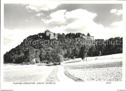 Koenigstein Saechsische Schweiz Fels Festung
