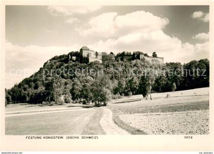 Koenigstein Saechsische Schweiz Festung Koenigstein