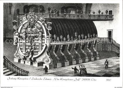 Koenigstein Saechsische Schweiz Festung Koenigstein