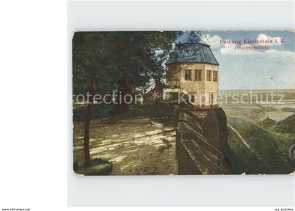 Koenigstein Saechsische Schweiz Festung Koenigstein Friedrichsburg