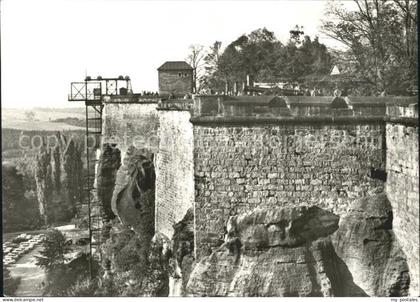Koenigstein Saechsische Schweiz Lastenaufzug 1912 Personen und Lastenaufzug 1970