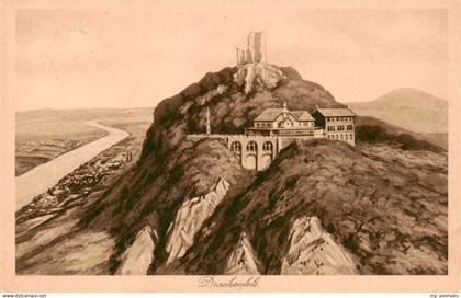 Drachenfels Ruine Koenigswinter Ruine Drachenfels