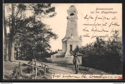 AK Berlin-Köpenick, Bismarckwarte auf dem Müggelbergen