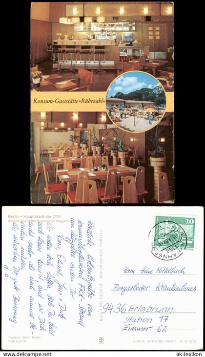 Köpenick-Berlin Konsum-Gaststätte Rübezahl am Müggelsee 1981/1980