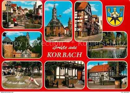 Korbach Brunnen Fachwerk Waldeck