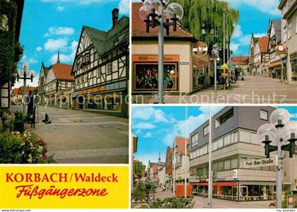 Korbach Fussgaengerzone Fachwerkhaeuser