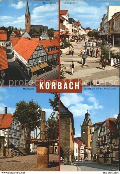 Korbach Marktplatz Nicolaikirche Stechbahn