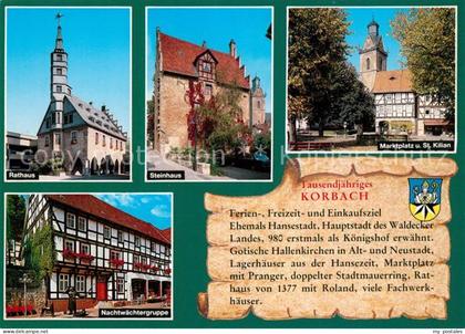 Korbach Marktplatz Steinhaus Rathaus