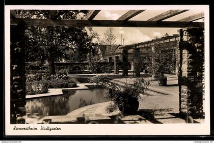 AK Kornwestheim, Stadtgarten, Fischteich