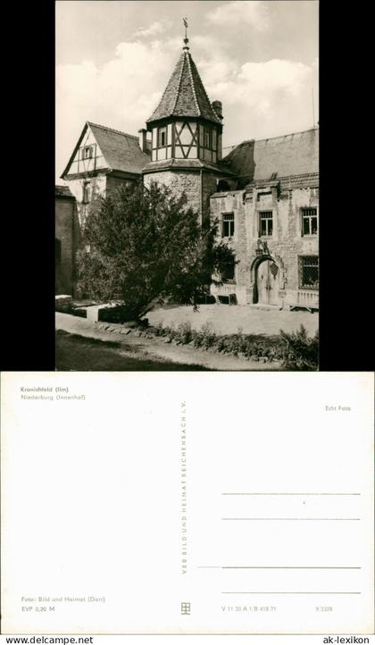 Ansichtskarte Kranichfeld Niederburg Innenhof - Fotokarte 1971