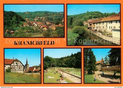 Kranichfeld Oberschloss Ilm Teilansicht Freibad Niederburg