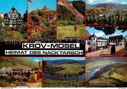 Kroev Croev Croev Mosel Dreigiebelhaus Klosterruine Am Felsenst
