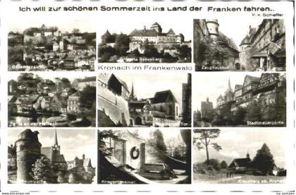 Kronach Oberfranken Kronach Denkmal Tor  ungelaufen ca. 1955