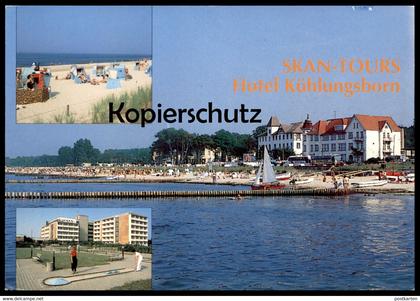 ÄLTERE POSTKARTE SKAN-TOURS HOTEL OSTSEEBAD KÜHLUNGSBORN Minigolf  crazy miniature mini-golf cpa postcard Ansichtskarte