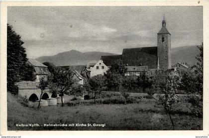 Kelbra/Kyffh. - Helmebrücke mit Kirche St. Georgi