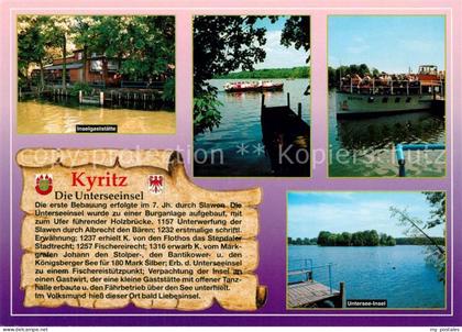 Kyritz Brandenburg Inselgaststaette Bootspartien Untersee Insel