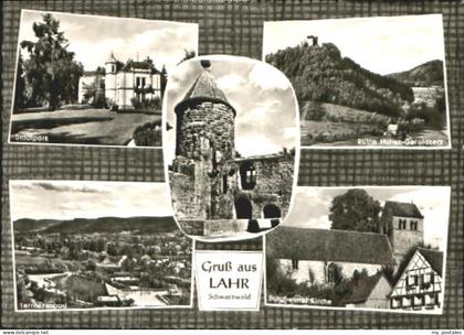 Lahr Schwarzwald Lahr Park Ruine Bad Kirche x 1965