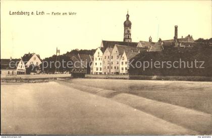 Landsberg Lech Partie am Lech Wehr